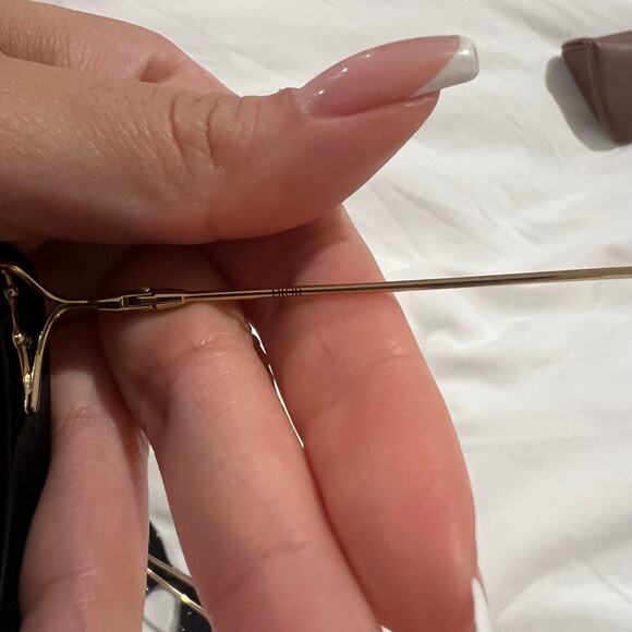 Dior Miss Dior Blue Sunglasses 14A7 Black Gold Blue - Picture 3 of 7